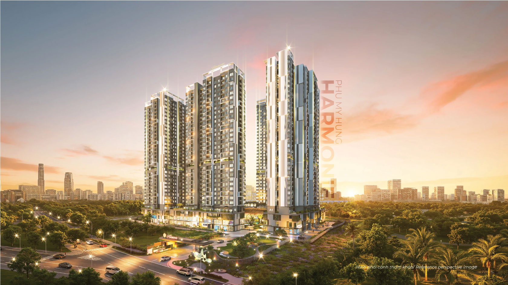 Phối cảnh The Harmonie Phú Mỹ Hưng Bình Dương