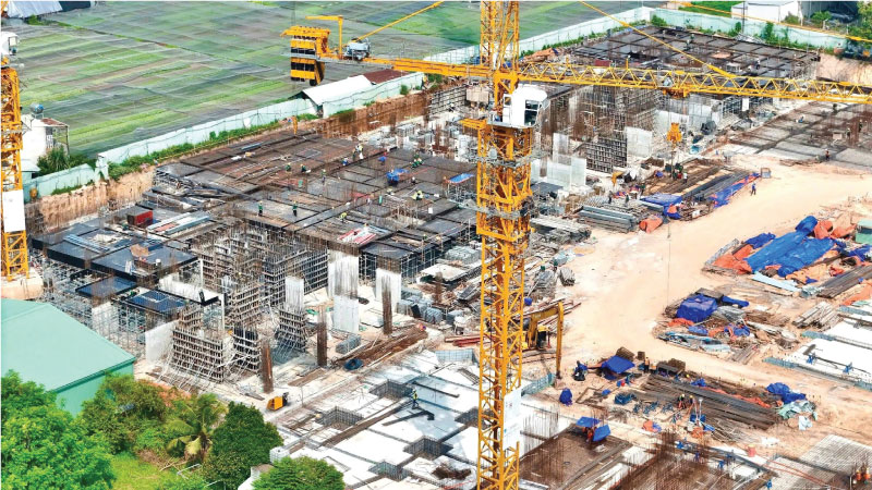 Tiến độ phần móng & hầm: Đã đổ bê tông phần lớn